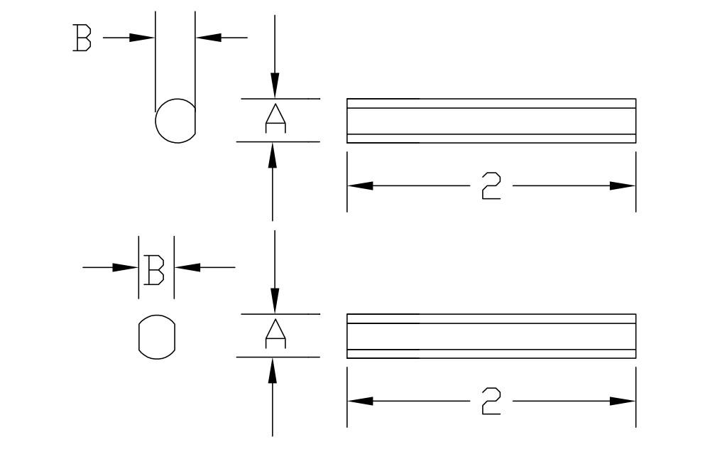 Flatted D - DD and Blade Gages